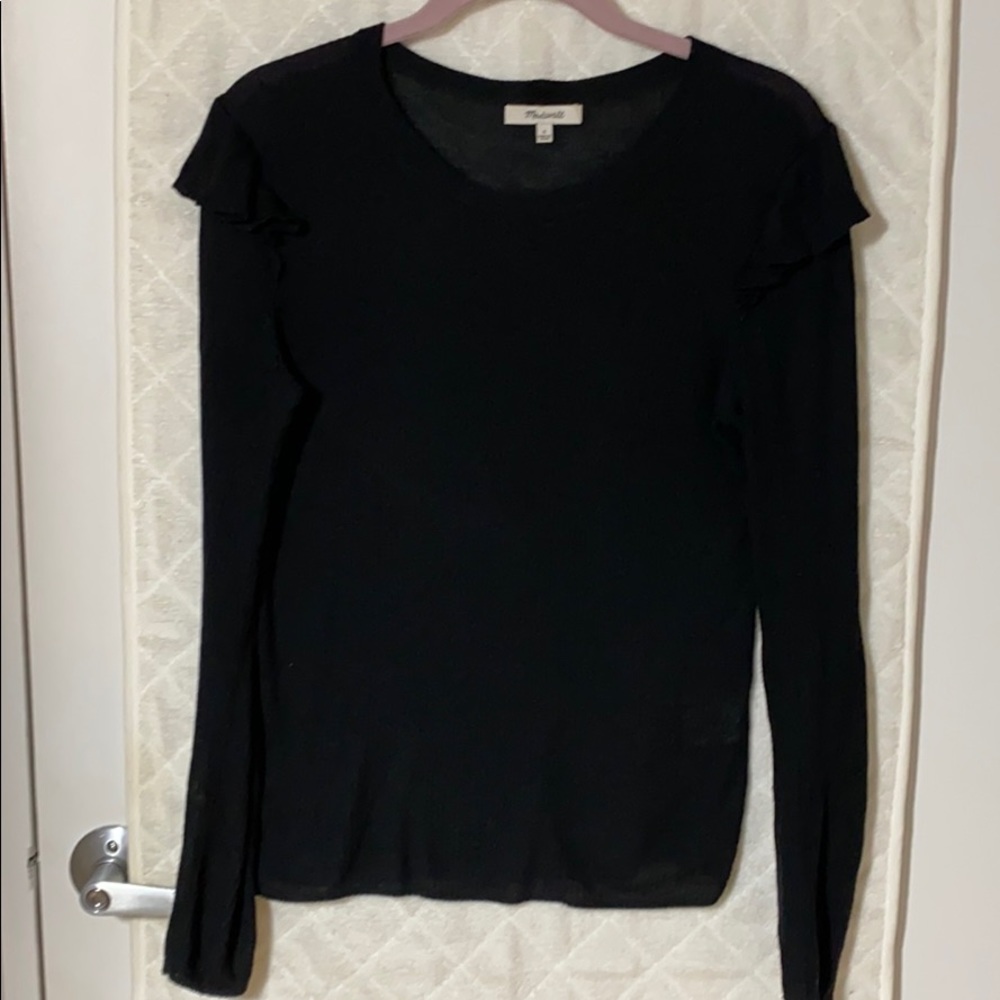 Madewell Ruffle shoulder top